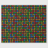 Pixel Ghost Arcade Gamer Verjaardagsontwerp Cadeaupapier (Vlak)