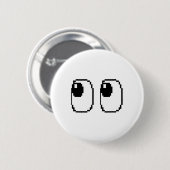 Pixel Ghost Eyes Halloween Game Group Kostuum Ronde Button 5,7 Cm (Voorkant /achterkant)