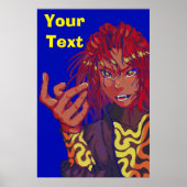 Pixel girl changing pixel art poster (Voorkant)