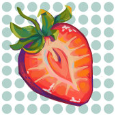 Pixel girl vierkante button 5,1 cm