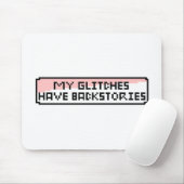 Pixel Glitch Chat - Grappige Retro Gamer Muismat (Met muis)