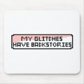 Pixel Glitch Chat - Grappige Retro Gamer Muismat (Voorkant)