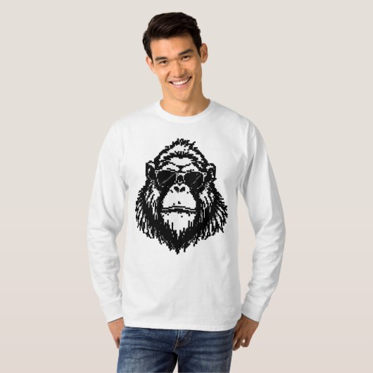 Pixel Gorilla T-shirt (Voorkant volledig)