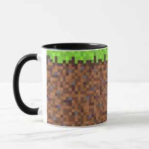 Pixel gras gamer verjaardag  mok