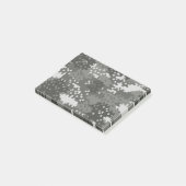 Pixel Gray & White Urban Camouflage Post-it® Notes (Schuin)