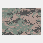 Pixel Green Camouflage Inpakpapier Vel (Voorkant)
