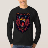 Pixel Grizzly Roar T-shirt (Voorkant)