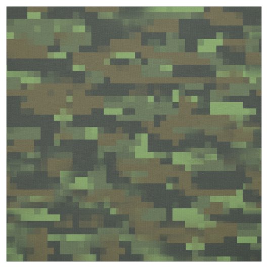 Pixel groen Camo Camouflage patroon Stof (Swatch)