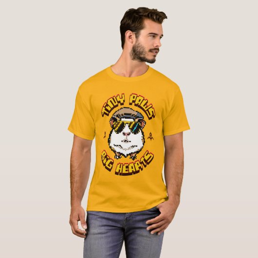 Pixel Guinea Pig Delight T-shirt (Voorkant volledig)