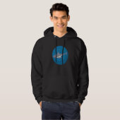 Pixel  Haai Onderwater Hoodie (Voorkant volledig)