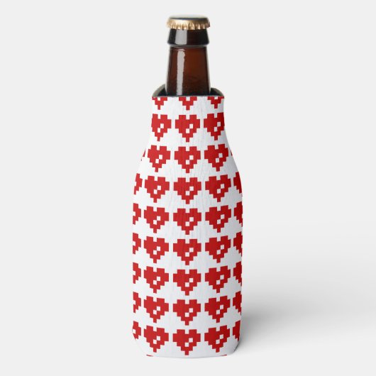 Pixel Hart 8 Bit Liefde Flesjeskoeler (Fles Voorkant)