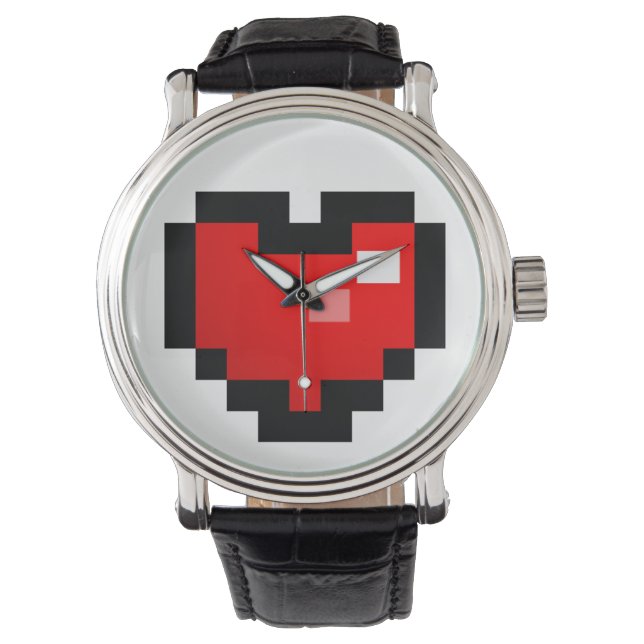 PIXEL HART HORLOGE (Voorkant)
