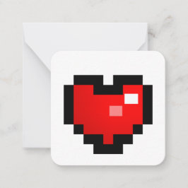 PIXEL HART NOTITIEKAARTJE