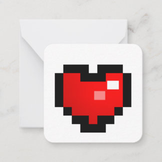 PIXEL HART NOTITIEKAARTJE