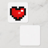 PIXEL HART NOTITIEKAARTJE (Voorkant / Achterkant)