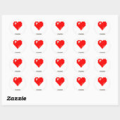 Pixel_Hart Ronde Sticker (Vel)