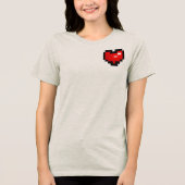 pixel_hart Tri-Blend shirt (Voorkant)