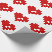 Pixel Heart 8 Bit Love Cadeaupapier (Hoek)