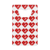 Pixel Heart 8 Bit Love Creditkaart Flessenopener (Voorkant)