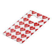 Pixel Heart 8 Bit Love Creditkaart Flessenopener (Achterkant Gekanteld)