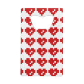 Pixel Heart 8 Bit Love Creditkaart Flessenopener (Achterkant)