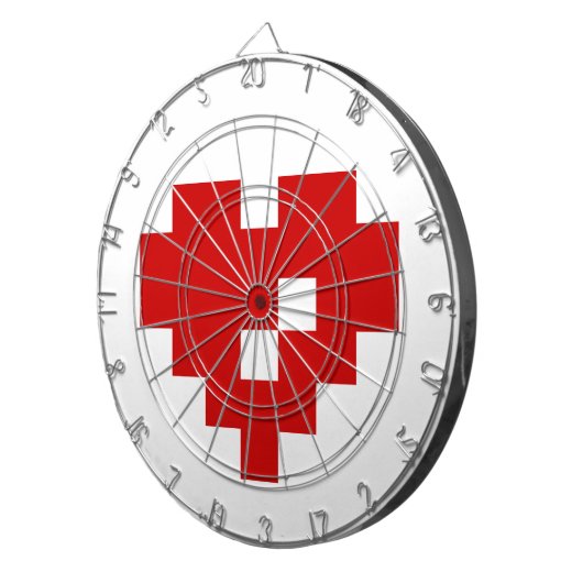 Pixel Heart 8 Bit Love Dartbord (Voorkant Rechts)