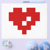 Pixel Heart 8 Bit Love Flyer (Enkel)