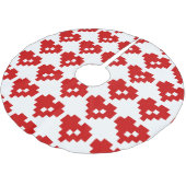 Pixel Heart 8 Bit Love Kerstboom Rok (Gekanteld)