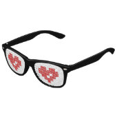 Pixel Heart 8 Bit Love Kinder Zonnebril (Gekanteld)