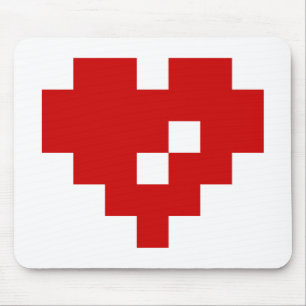 Pixel Heart 8 Bit Love Muismat