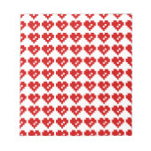Pixel Heart 8 Bit Love Notitieblok (Voorkant)