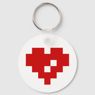 Pixel Heart 8 Bit Love Sleutelhanger