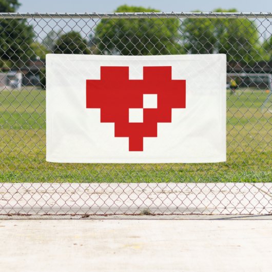 Pixel Heart 8 Bit Love Spandoek (Insitu)