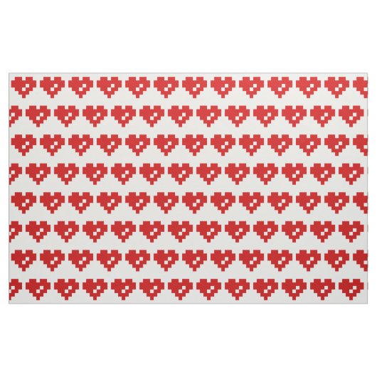 Pixel Heart 8 Bit Love Stof (Yard (91,4 cm))