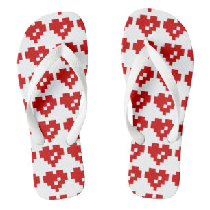 Pixel Heart 8 Bit Love Teenslippers