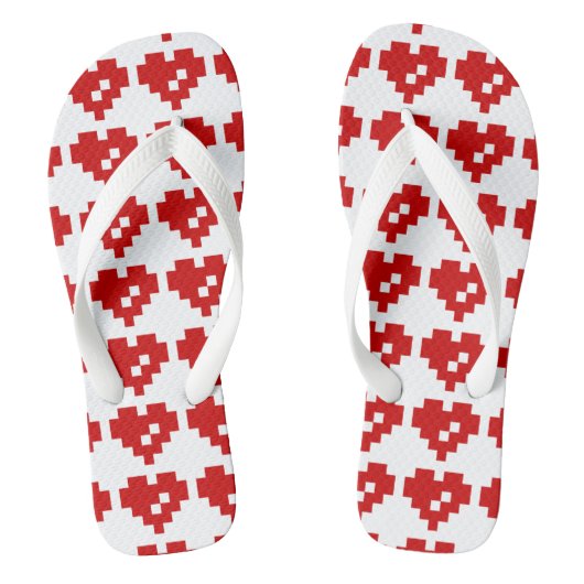 Pixel Heart 8 Bit Love Teenslippers (Voetbed)