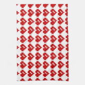 Pixel Heart 8 Bit Love Theedoek (Verticaal)