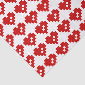 Pixel Heart 8 Bit Love Tissuepapier (Detail)