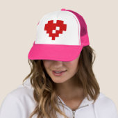 Pixel Heart 8 Bit Love Trucker Pet (In situ)
