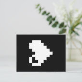Pixel Heart 8-bits Briefkaart (Staand voorkant)