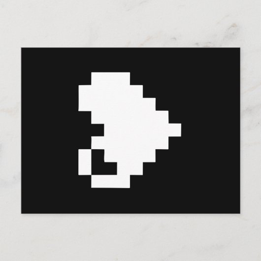 Pixel Heart 8-bits Briefkaart (Voorkant)