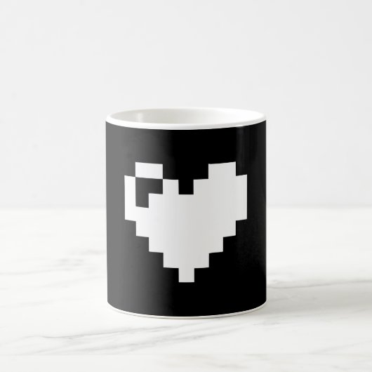 Pixel Heart 8-bits Koffiemok (Center)