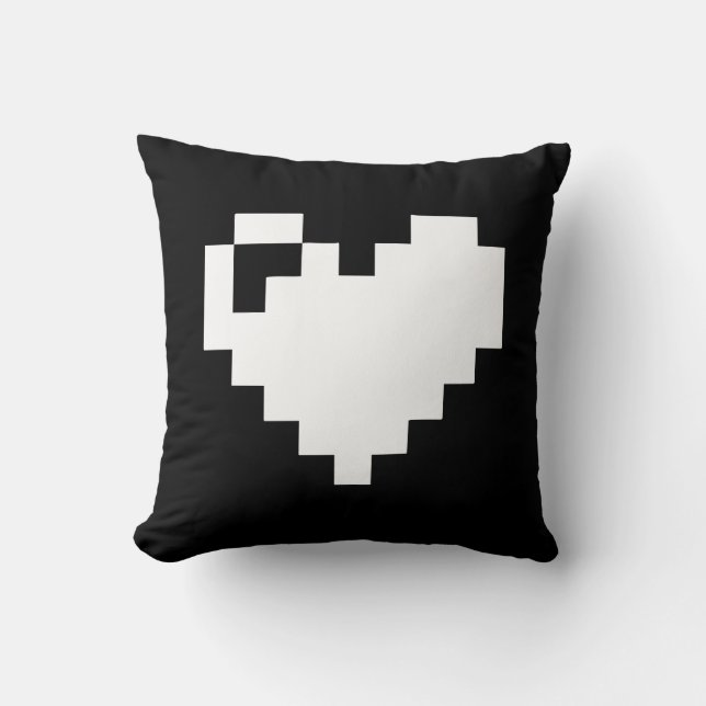 Pixel Heart 8-bits Kussen (Voorkant)