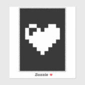 Pixel Heart 8-bits Sticker (Vel)
