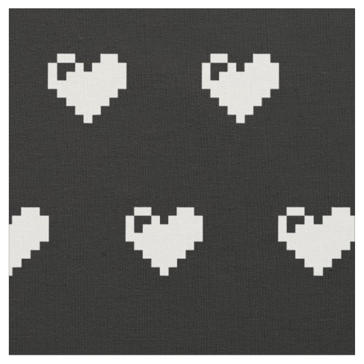 Pixel Heart 8-bits Stof (Close Up)