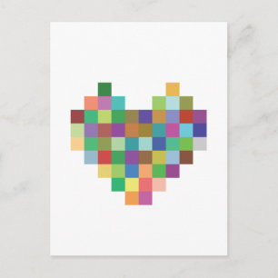 Pixel Heart Briefkaart