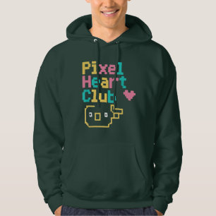 Pixel Heart Club: Retro Love Pixel Art voor Gamers Hoodie