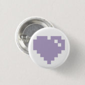 Pixel Heart Pin Ronde Button 3,2 Cm (Voorkant /achterkant)