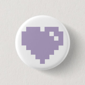 Pixel Heart Pin Ronde Button 3,2 Cm