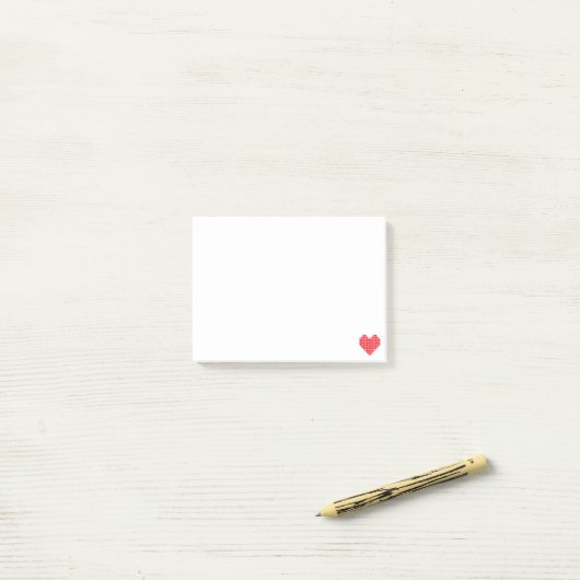 Pixel Heart Post-it Notes (Op bureau)
